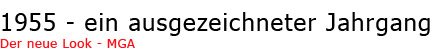1955 - ein ausgezeichneter Jahrgang